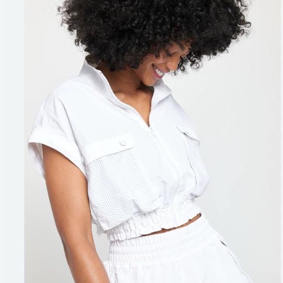 Spiritual Gangster Bridget Bright White 2-way Utility Jacket/vest - Picture 6 of 6